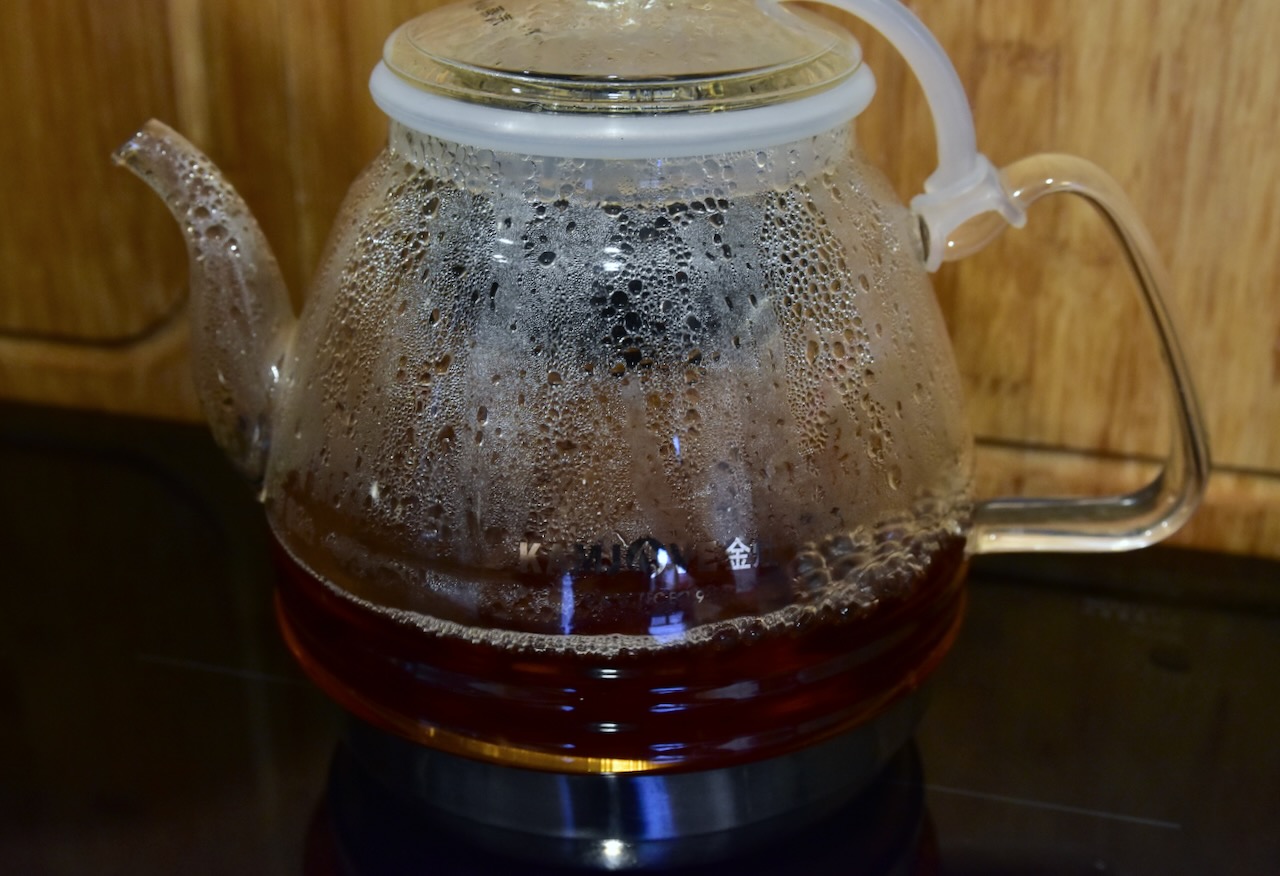 Boiling tea