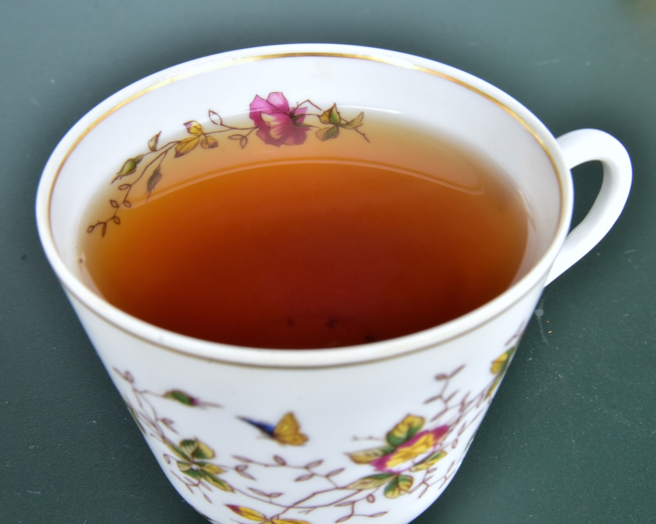 Tea soup close-up